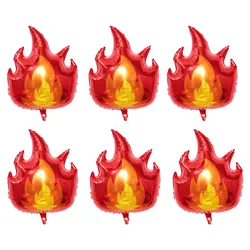 6/3/2 Pcs Flame Shaped Balloons Are Suitable For Birthday Parties Decorations Anniversaries And Celebrations Of Children's Toys