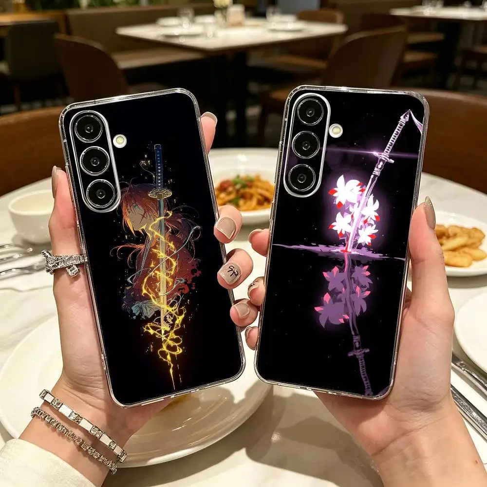 Epic anime Rurouni Kenshin Clear Phone Case for Samsung A71, A70, A52, A51, A40, A30, A20