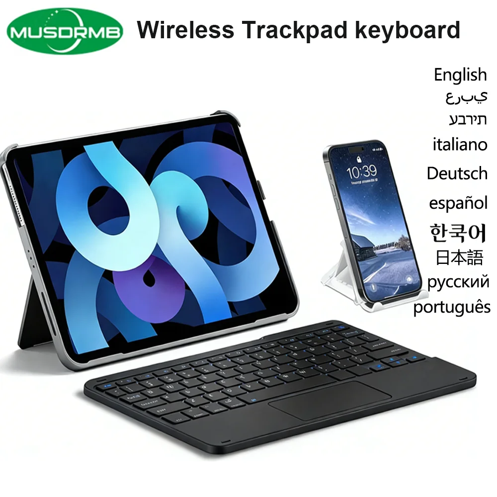 

Wireless Trackpad Keyboard for iPhone Smart Phone for iPad mini Air Pro ios Samsung Huawei Lenovo Andriod Tablet windows Laptop