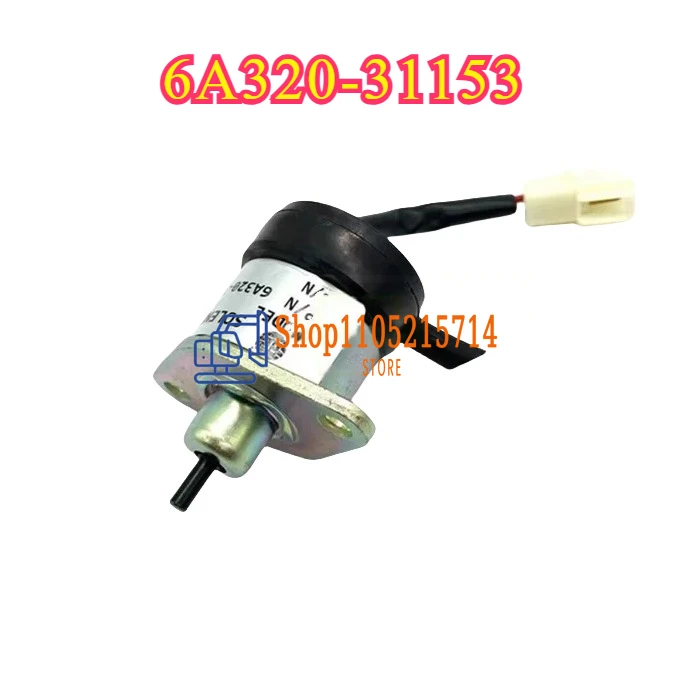 

Flameout Solenoid Valve 6A320-31153 for Kubota F2690 F3080 F3680 Excavator Flameout Switch Accessories
