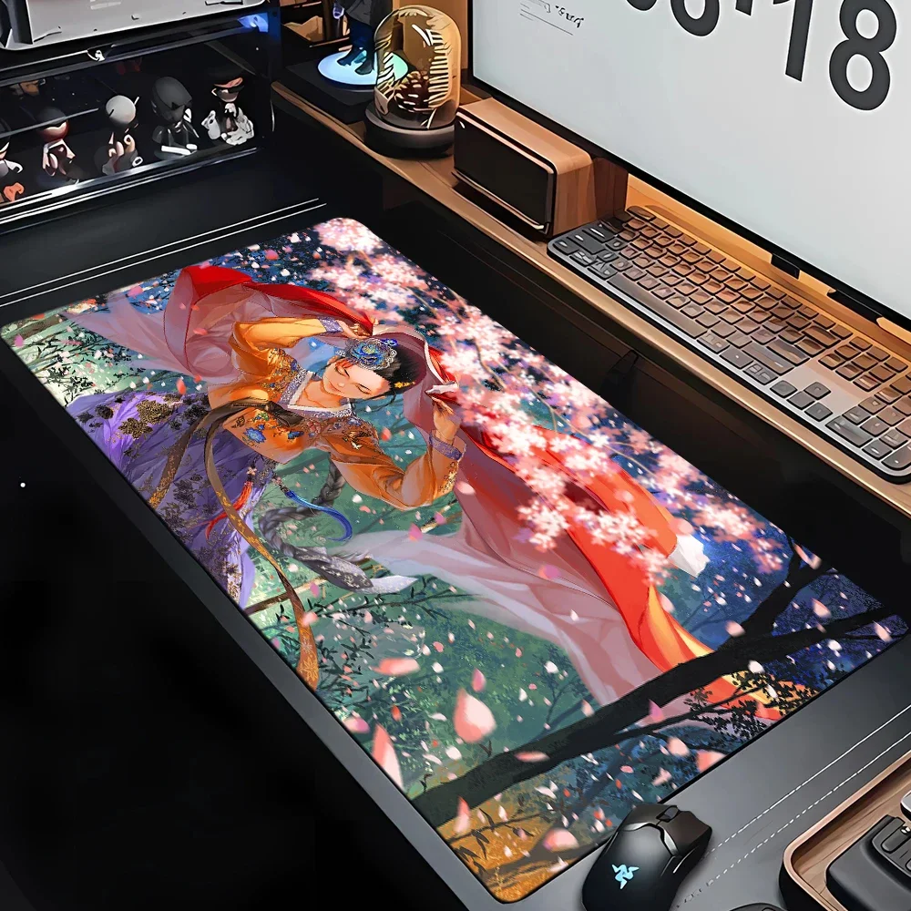 

Sakura Anime Girl Mouse Pad Large Computer Office Game Table Mats XXL Rubber Anti-slip Gaming Keyboard Mousepads Long Desk Pads