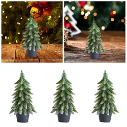 Artificial Mini Christmas Tree Decoration for Kitchen Bedroom Farmhouse