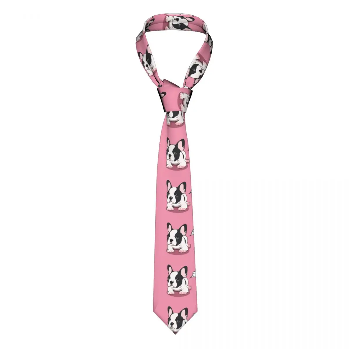 

Tie For Men Formal Skinny Neckties Classic Men's Cute Frenchie Bulldog Wedding Tie Gentleman Narrow