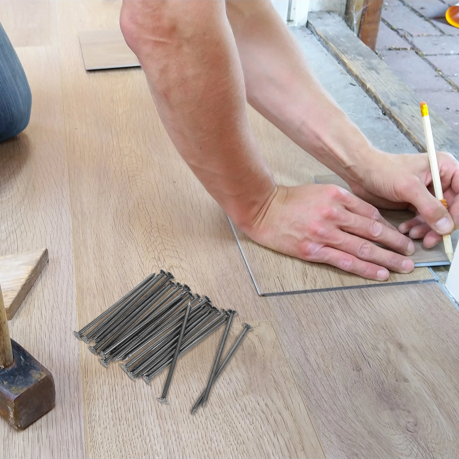 

Woodworking Long Nails 130mm Iron Hardened Door Frame Decorative Garage Trim Thick Hardware Durability Efficient