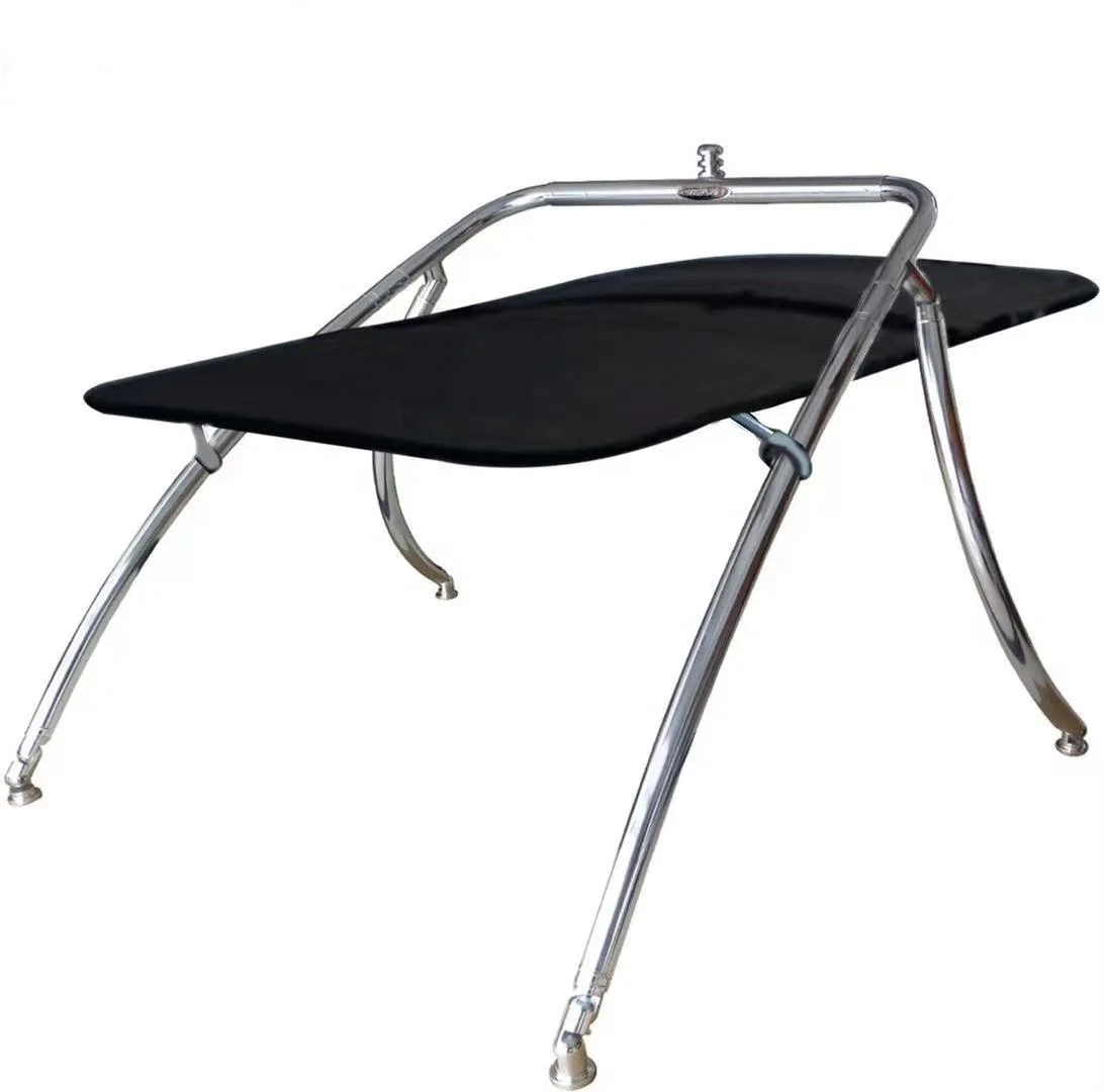 Boat Tower Bimini Top, Fiberglass and Aluminum Frame, Marine Canvas Sunshade Canopy,for Marine Center Console Fishing Boat Yacht