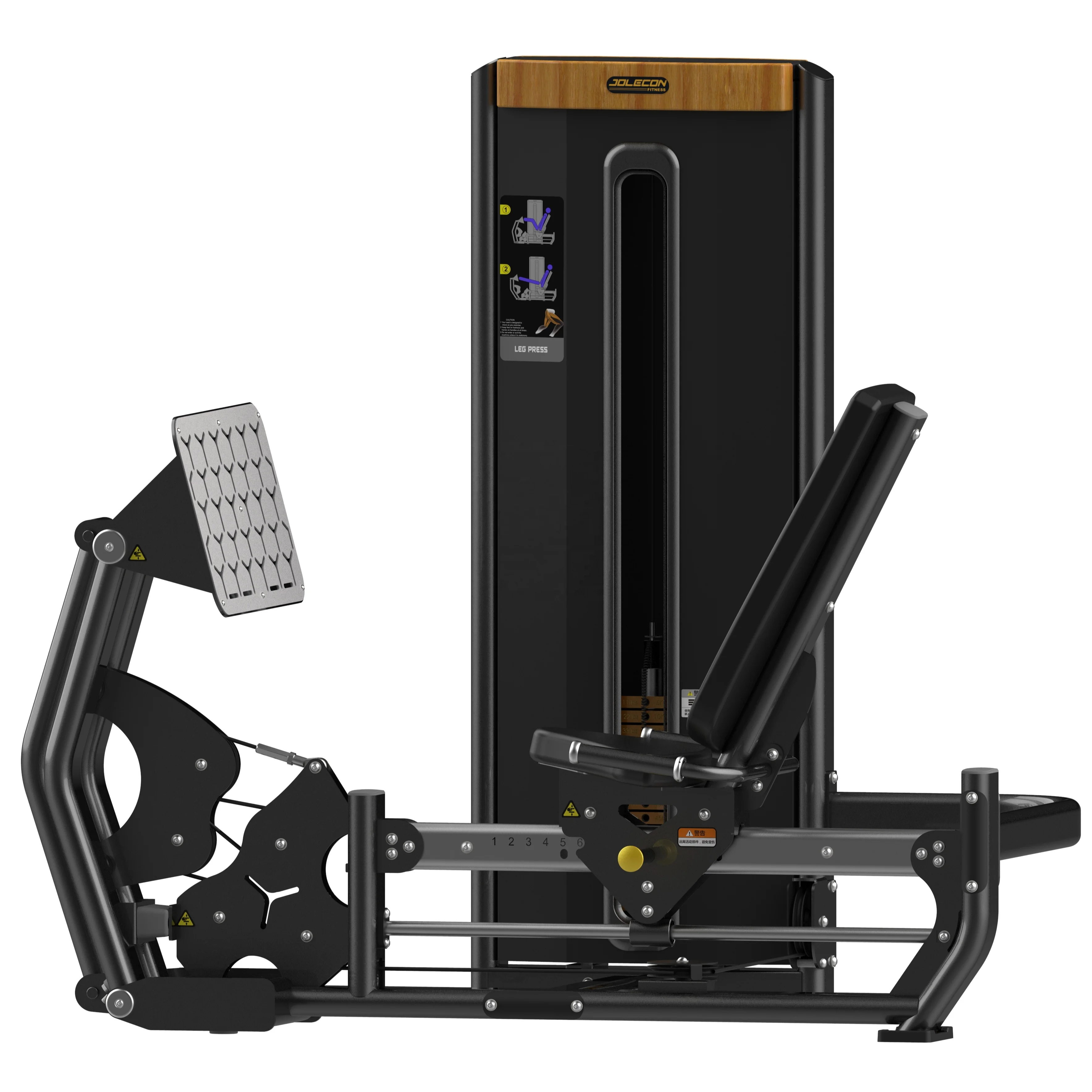 

Коммерческий горизонтальный пресс для ног с овальной трубкой, оборудование для спортзала, вертикальный пресс для ног, селекторный JLC Fitness