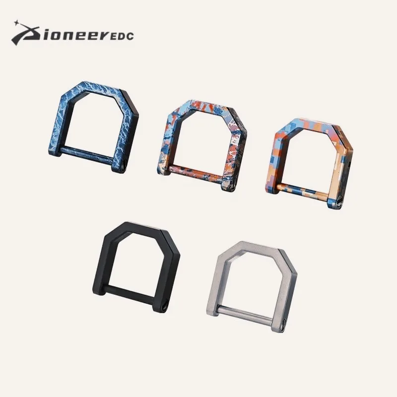 Titanium D Ring, High Quality Detachable Key Ring, Colorful Design, Metal D-Ring Accessory for Luggage, Backpack & Bags