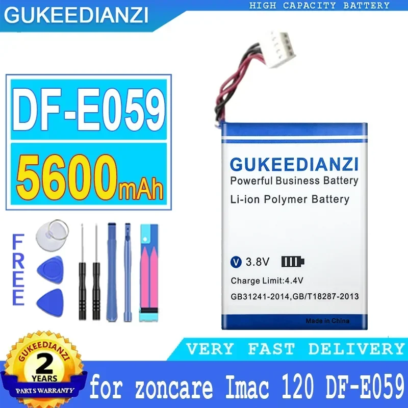 Battery for zoncare Imac 120 DF-E059 ICR18650 14.8V Digital multi-channel electrocardiogram machine - 5600mAh Power Source