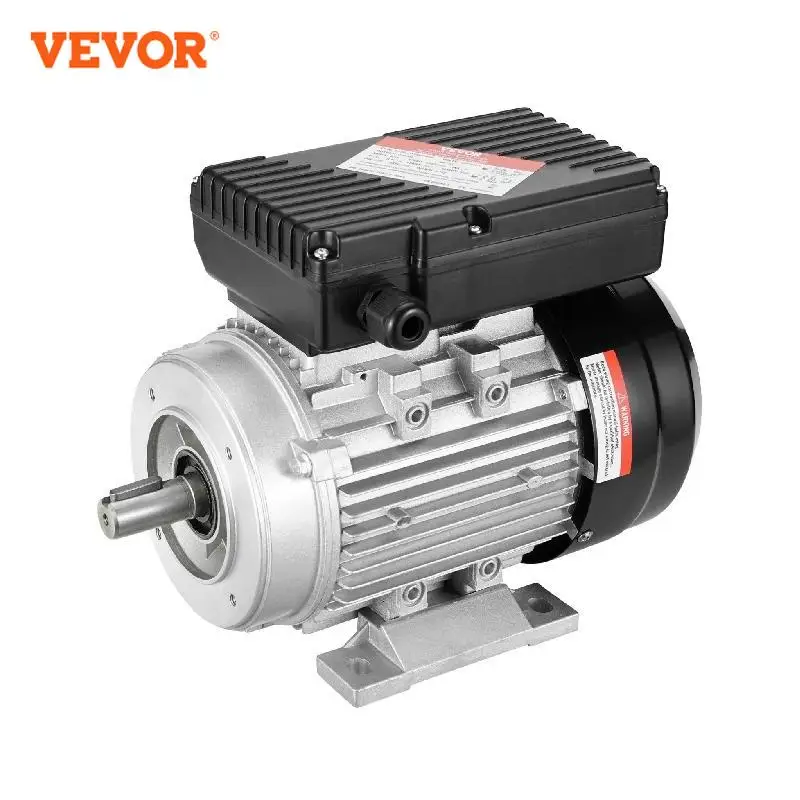 VEVOR Electric Motor AC 220~240V Air Compressor Motor Single Phase Keyed Shaft Rotation for Agricultural Machinery and Equipment