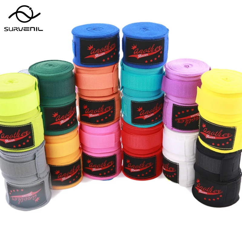 1 paio Kick Boxing Wraps Bandage uomo donna bambini Sanda Taekwondo Muay Thai Hand Wraps Guantes De Boxeo MMA cinturini da polso attrezzatura