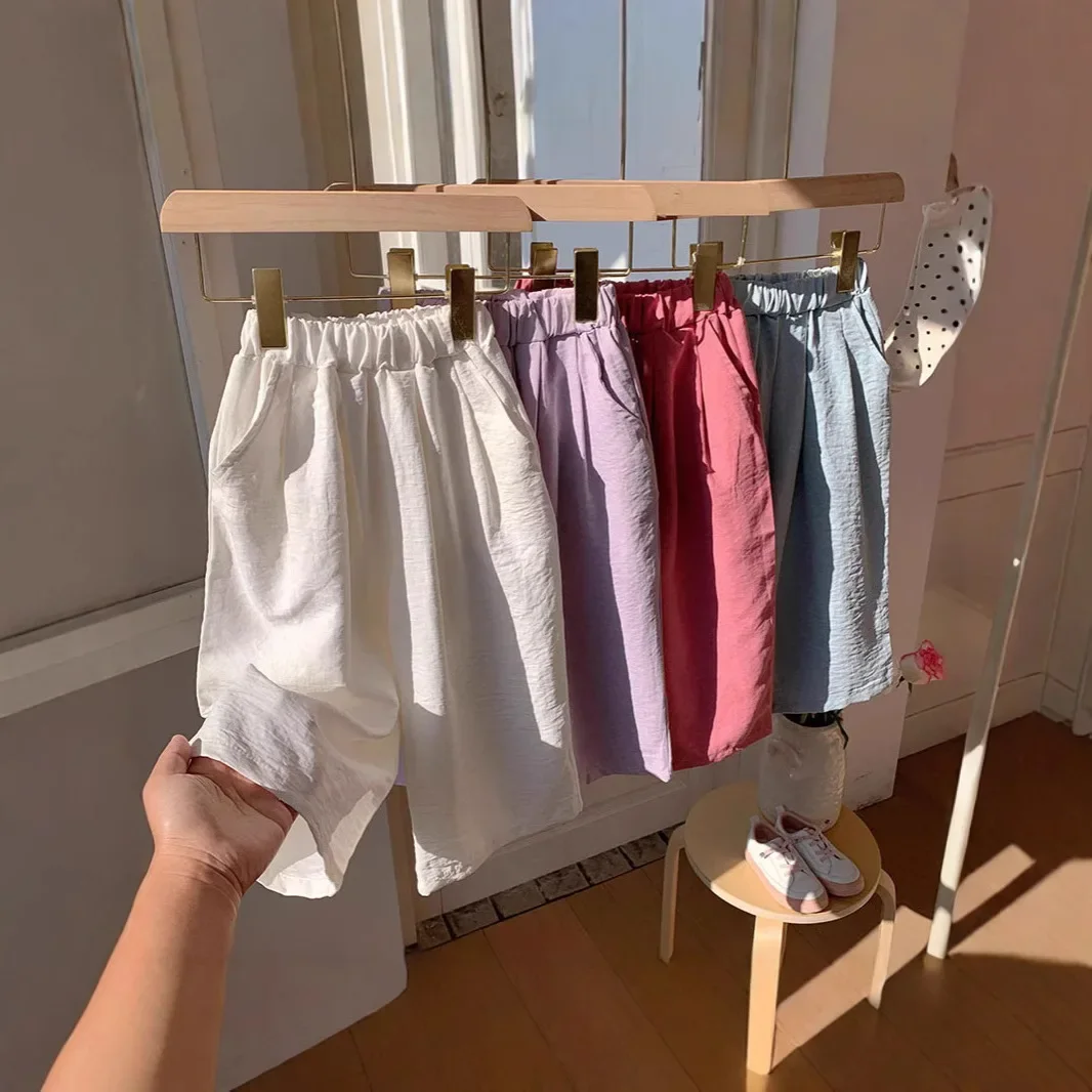 2-10T Toddler Kid Baby Girl Clothes Summer Cotton Infant Girl Pant Loose Wide Leg Pants Casual Children Trousers