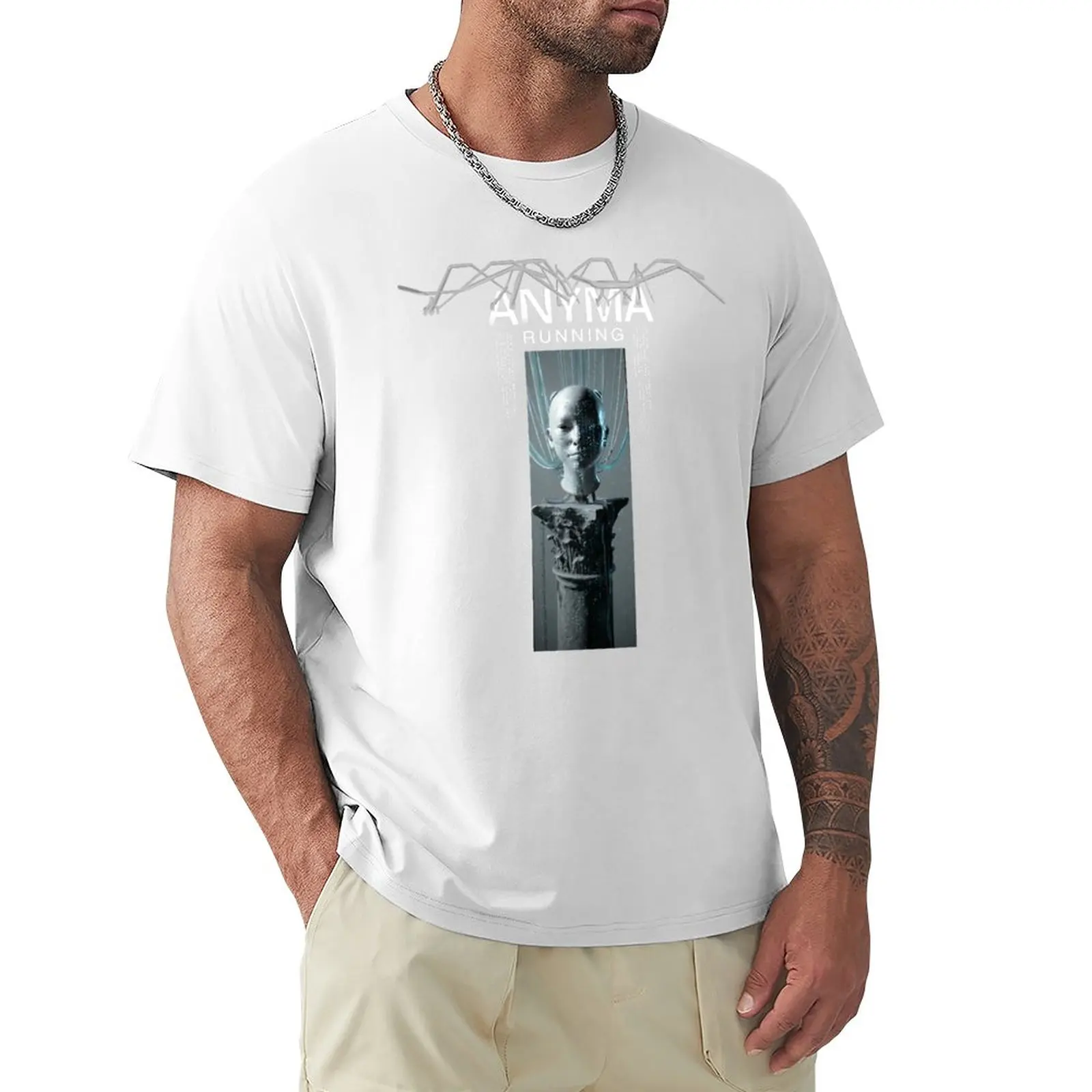 Anyma Running Tshirt T-Shirt Short sleeve sweat shirts men clothings