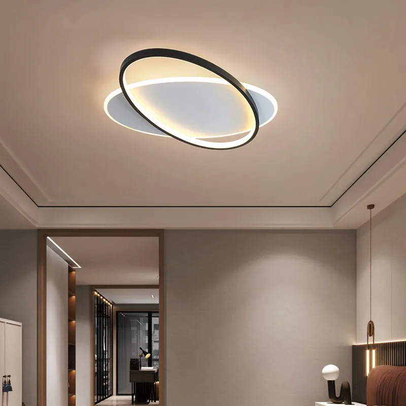 Modern Simple LED Ceiling Lights For Living Room Bedroom Study Indoor Round Lighting Lamps Decoration Home Lustre Fixtures