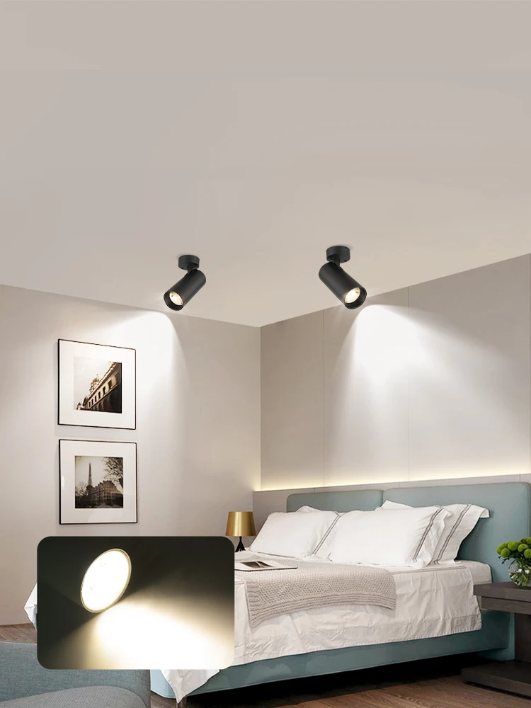 Faltbares LED-Downlight, 7 W/10 W/15 W, Strahler, LED-Deckenleuchte, oberflächenmontierte Downlights für Zuhause, 3 Farben, Licht, Spot-LED, 220 V – Detail 8
