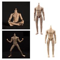 JO-010 1/12 Male Super Flexible Semi-encapsu Joint Body 6inch Soldier Action Figure Suntan Normal Skin Articulated Body Dolls