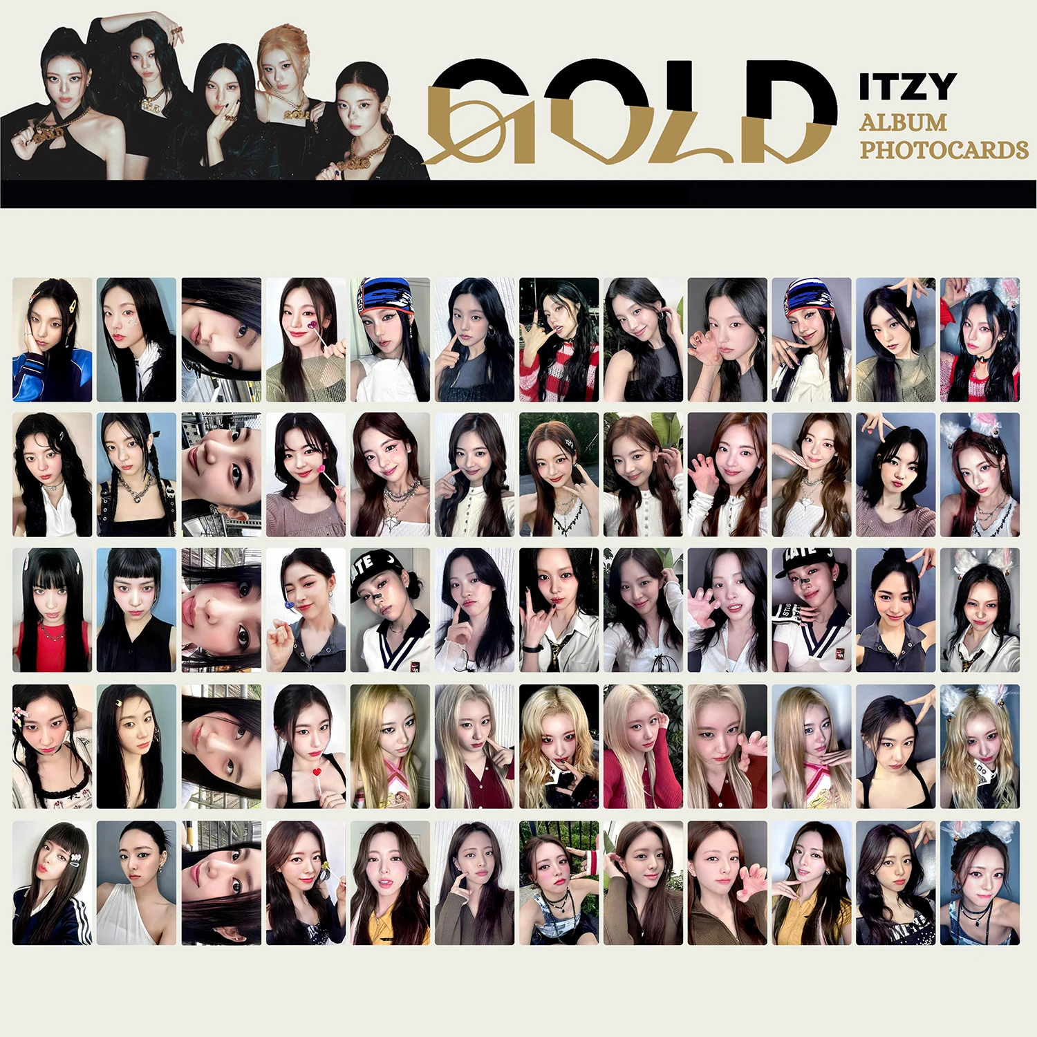 Mini album ITZY "GOLD" carta speciale bonus
