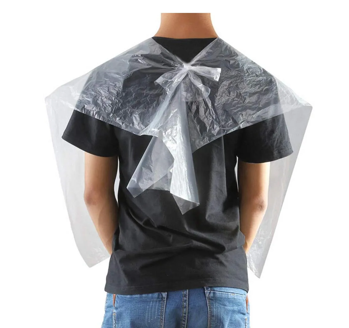 100Pcs 60*90cm Disposable Waterproof Barber Cape Hairdressing Shawl Barbershop Salon Apron Barber Supplies Professional view 2
