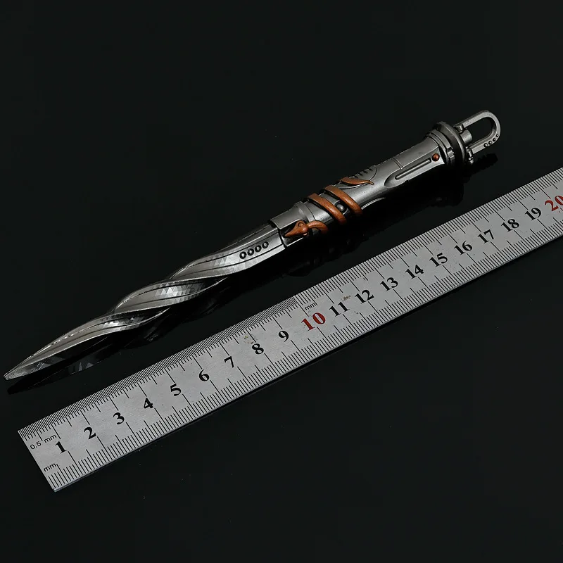 20cm/7.87inch Arena Breakout Knife Melee Sword Disc Tooth Removal Short Blade Game Weapon Model Metal Crafts Decorate Swords