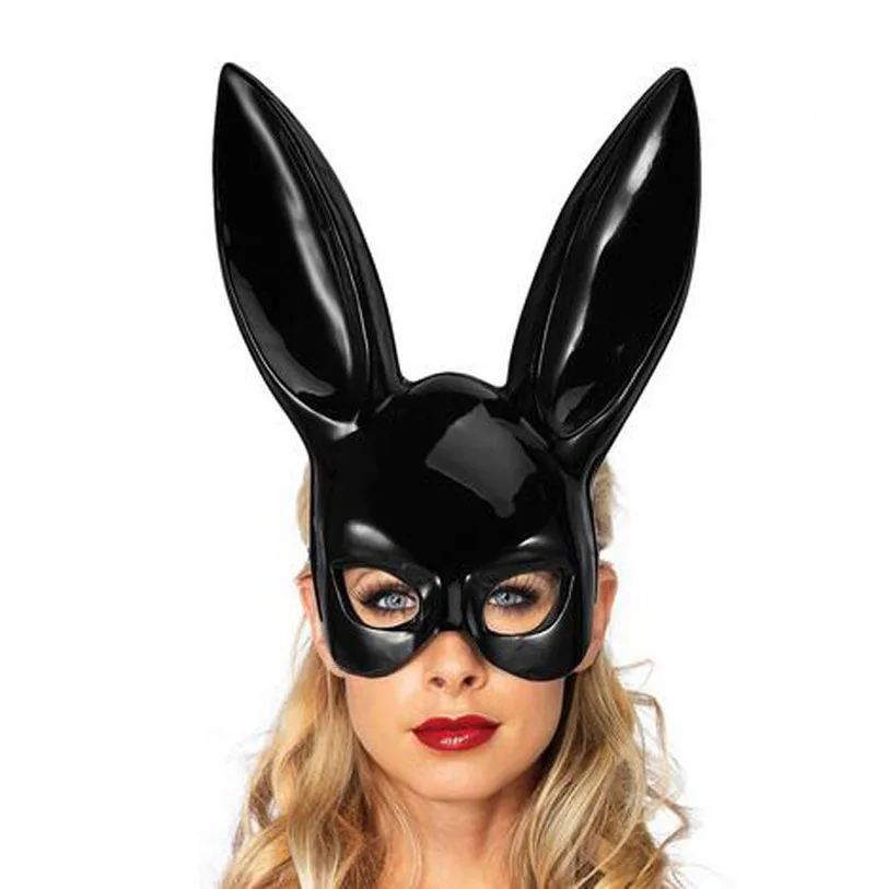 

New Halloween Laides Bunny Mask Party Bar Nightclub Costume Rabbit Ears Mask