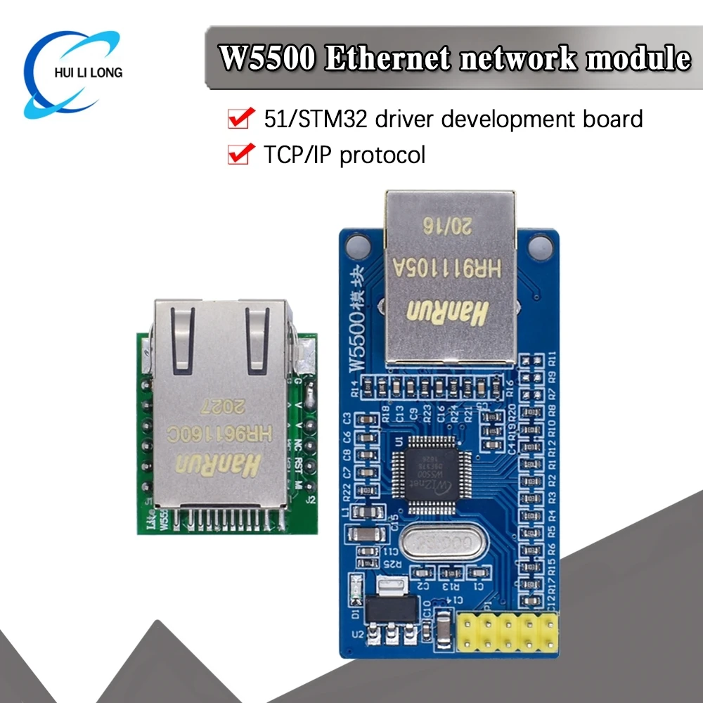 Аппаратное обеспечение сетевого модуля Ethernet W5500 Программа микроконтроллера TCP/IP 51/STM32 через W5100