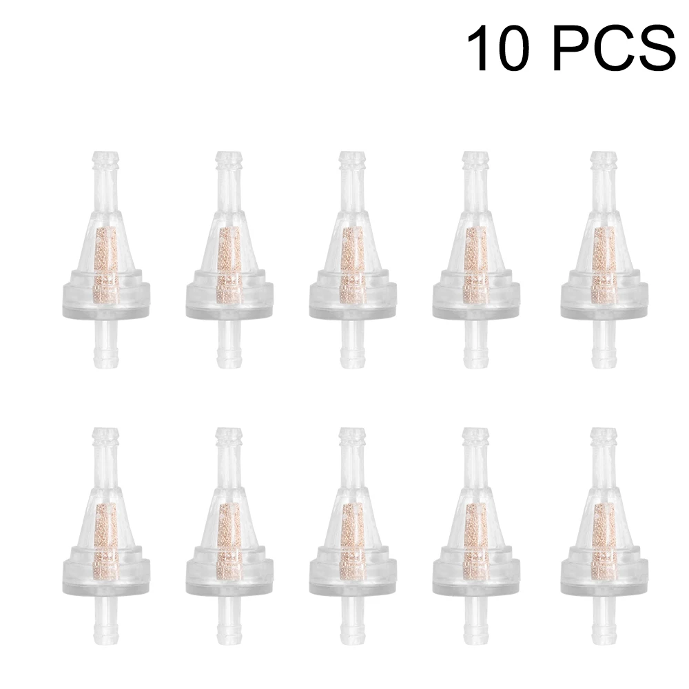 For Dirt Bike ATV UTV 1/4' 6.3mm Fuel Line Fuel Filter Universal 10pcs/set Motorcycle Inline Gas Fuel Filter