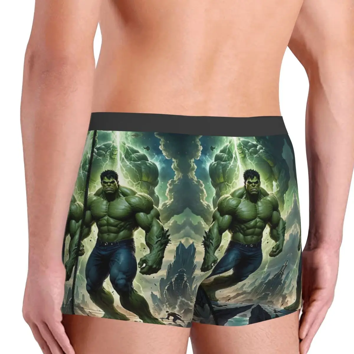 مخصص هالك لا يصدق توهج الملابس الداخلية الرجال تنفس موضة فيلم سراويل داخلية للرجال السراويل سراويل لينة السروال للرجال