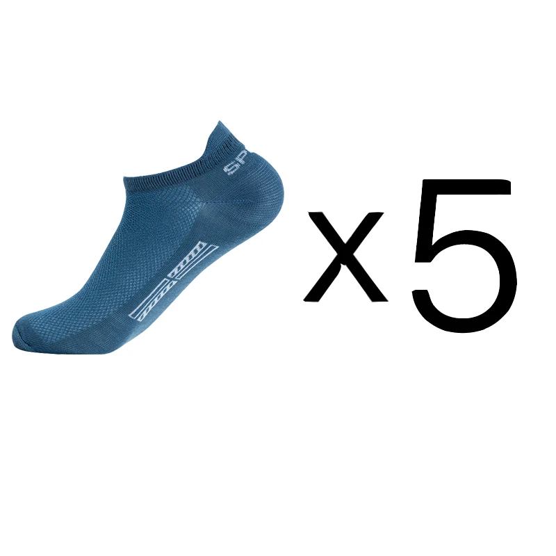 5 Pairs/Lot High Quality Men Ankle Socks Breathable Cotton Sports Mesh Casual Athletic Thin Cut Short Sokken Plus Size, image 14