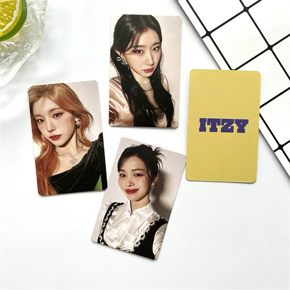 Kpop ITZY Album Algorhythm Lucky Card 4 pz/set Yuji Ryujin Double Sides stile coreano Special LOMO Card Fans Collection Gift