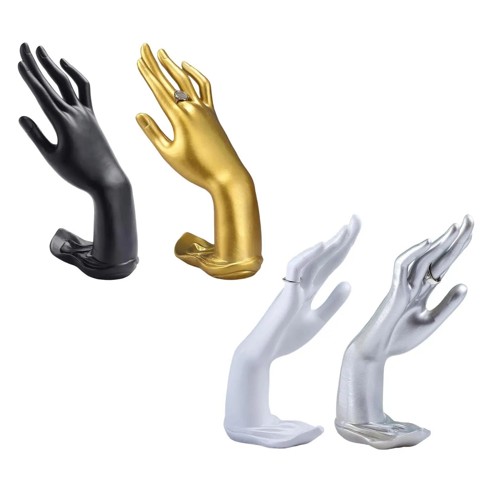 Gesture Rings Hand Holder Show Resin Photo Props Mannequin Hand for Dresser Shop