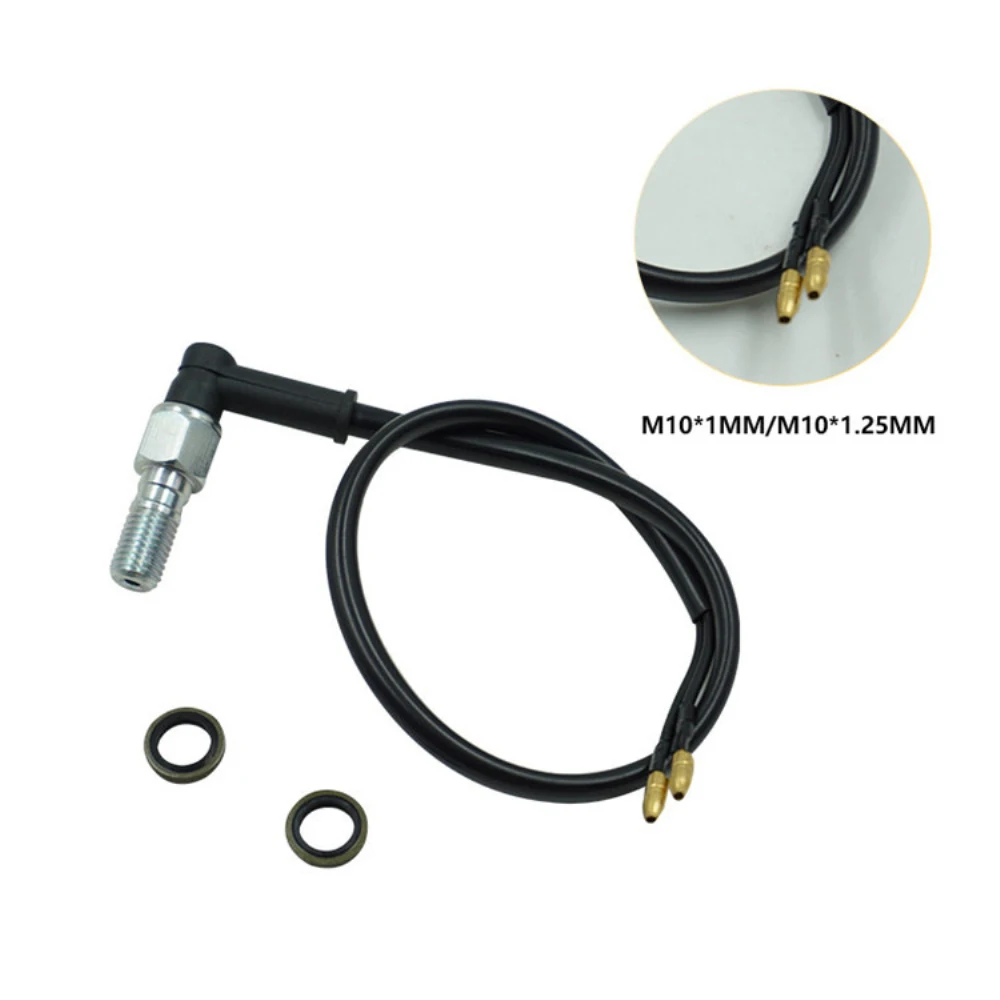 หัวปลั๊ก125เบรกไฮดรอลิกสำหรับระบบเบรกไฮดรอลิกแบบสายเดี่ยวสำหรับ10mmx1.25Pitch เบรกไฮดรอลิกเบรกรถจักรยานยนต์