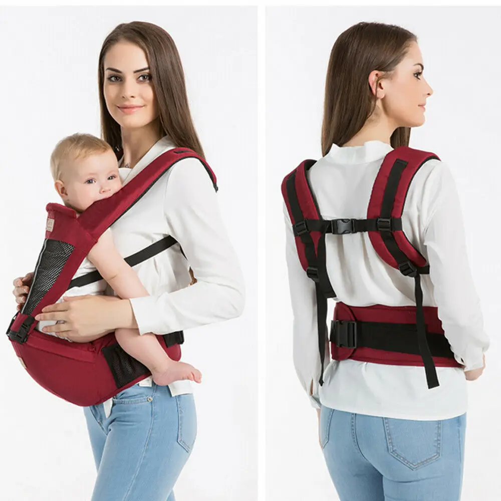 Newborn Baby Carrier Kangaroo Toddler Sling Wrap Portable Infant Hipseat Soft Breathable Adjustable Hip Seat 0-36 Months