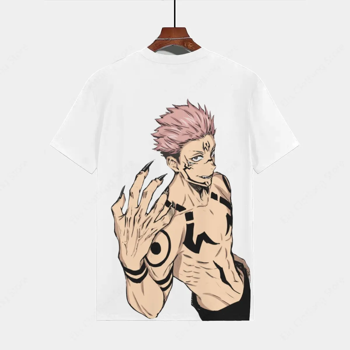 Anime Sukuna Jujutsu Kaisen Image T-shirts men women casual t-shirts unisex streetwear