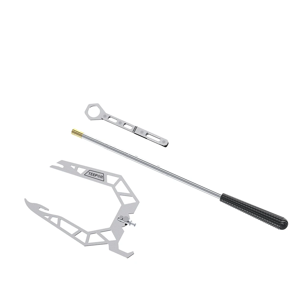 Dock Hook Multi-Purpose Telescoping Boat Hook Long Distance Threader Mooring Rope Cable Wire Guider Fishing Rod Pole Reel Tool