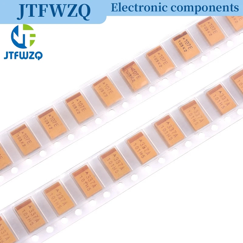 10PCS 6V 6,3V 10V 16V 25V 35V 50V 10UF 22UF 33UF 47UF 100UF 220UF 330UF 470UF D Typ SMD Tantal Kondensator