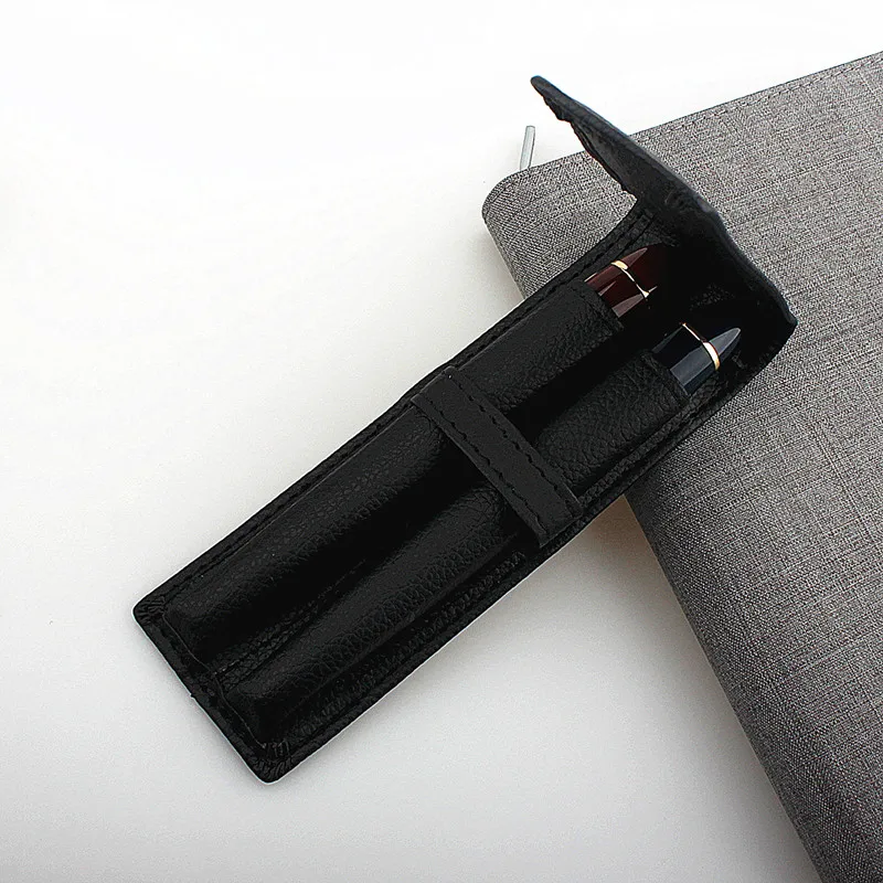 PU Leather Fountain Pen Cases Cover,Handmade Pencil Bag, Ballpoint Pen, Office School Students Supplies Pen Bags