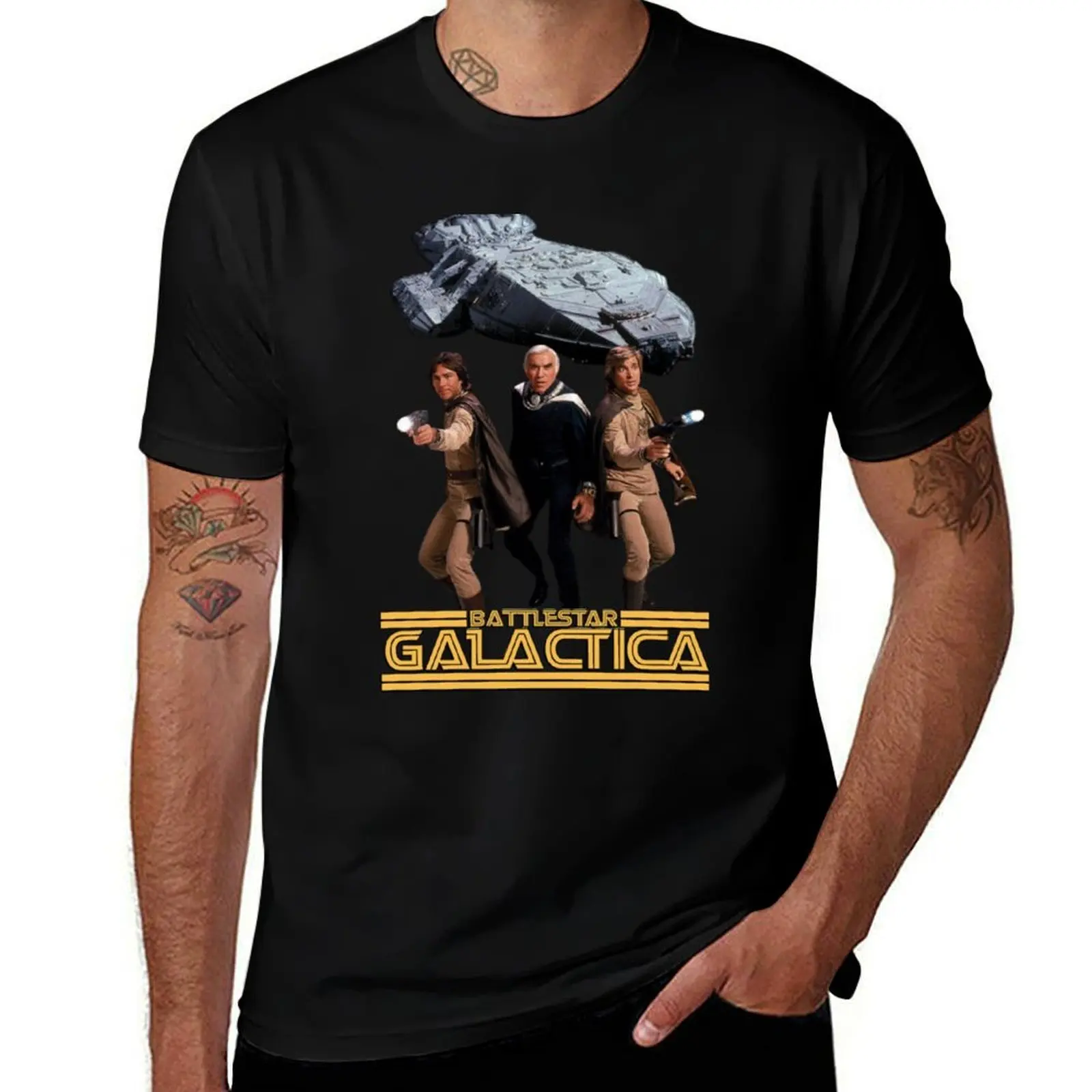 

Battlestar Galactica T-Shirt t shirts for man cotton funny t shirts for man graphic vintage T-Shirt