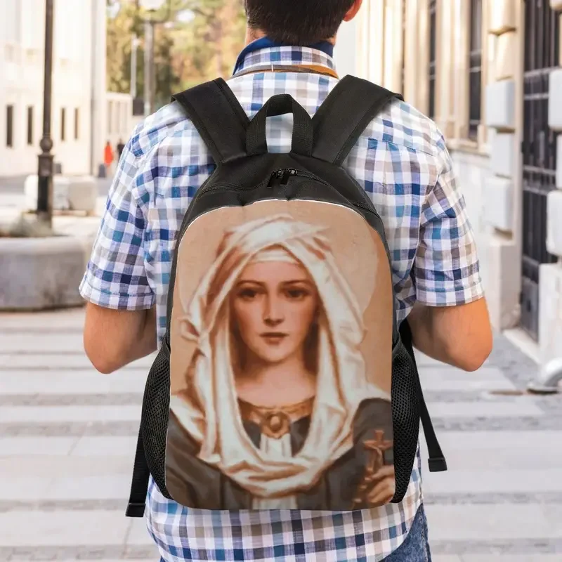 Impressão 3D personalizada Nossa Senhora do Rosário Mochilas, Saco de Escola Católica Cristã, Sacos De Viagem, Bookbag Fits, Fits 15 "Laptop, Faculdade