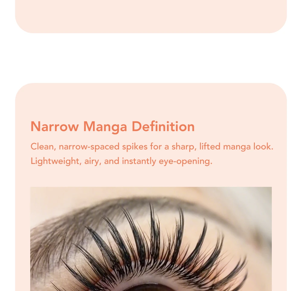 DIYDAY Narrow Comic False Mink Eyelash Extension