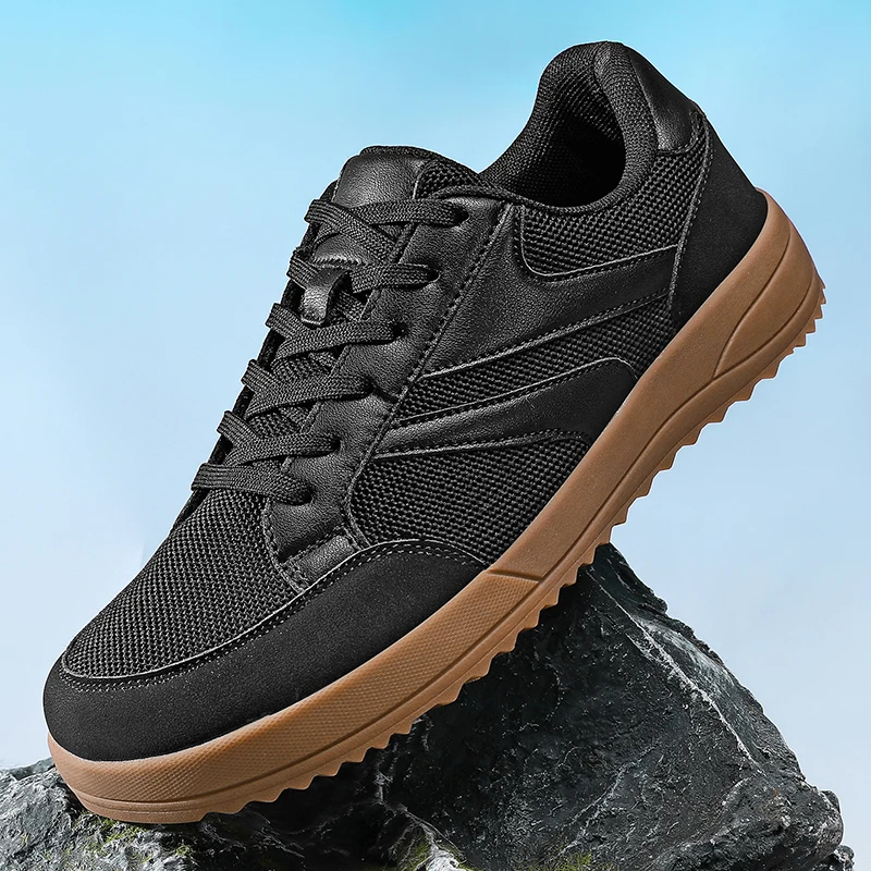 New Wide-toe Men's Shoes Casual Soft Sole Wide-Toe Shoes Walking Sneakers Breathable Mesh Comfortable Barefoot Shoes Big Size 48