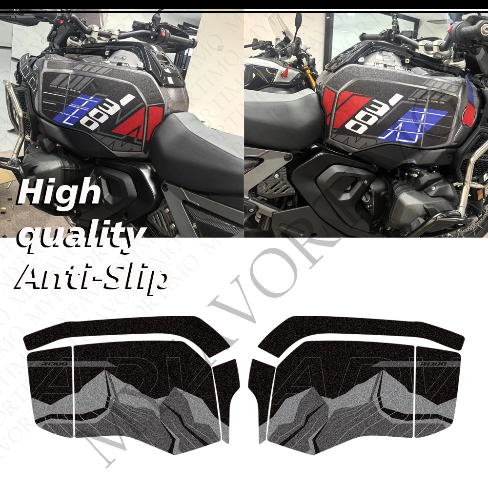 For R1300GS R1300 R 1300 GS Adventure ADV GSA 2024 2025 Tank Pad Gas Fuel Oil Kit Knee Protection Accessories Stickers Decals