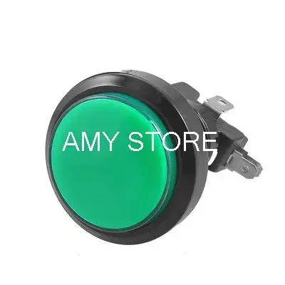 Green Circular Push Button for Arcade Game 36mm Diameter AC 250V 15A with Micro Switch