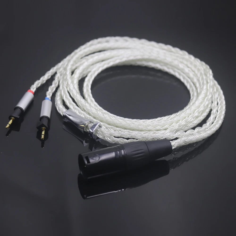 Haldane xiaoman-cabo engrossado de cintura 16 núcleo prata pura occ fone de ouvido cabo de atualização para abyss diana v2 phi tc x1226lite earphon