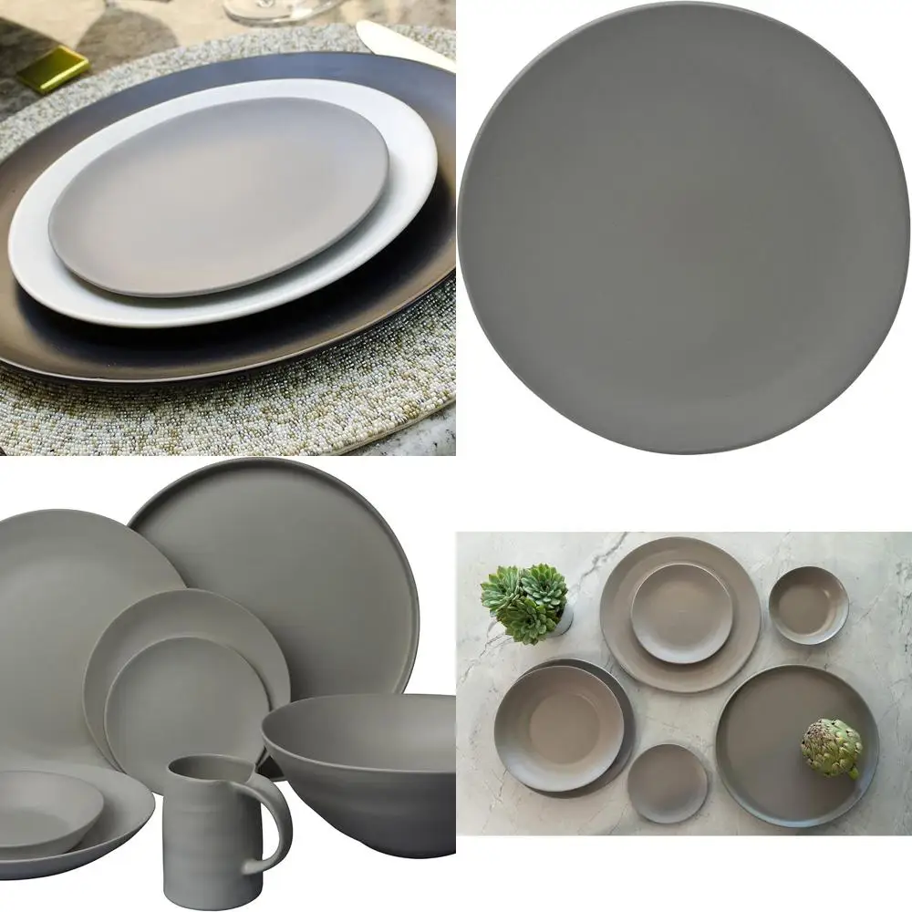 

6.25 Inch MatteWave Bread & Butter Plates, Grey, Set of 6