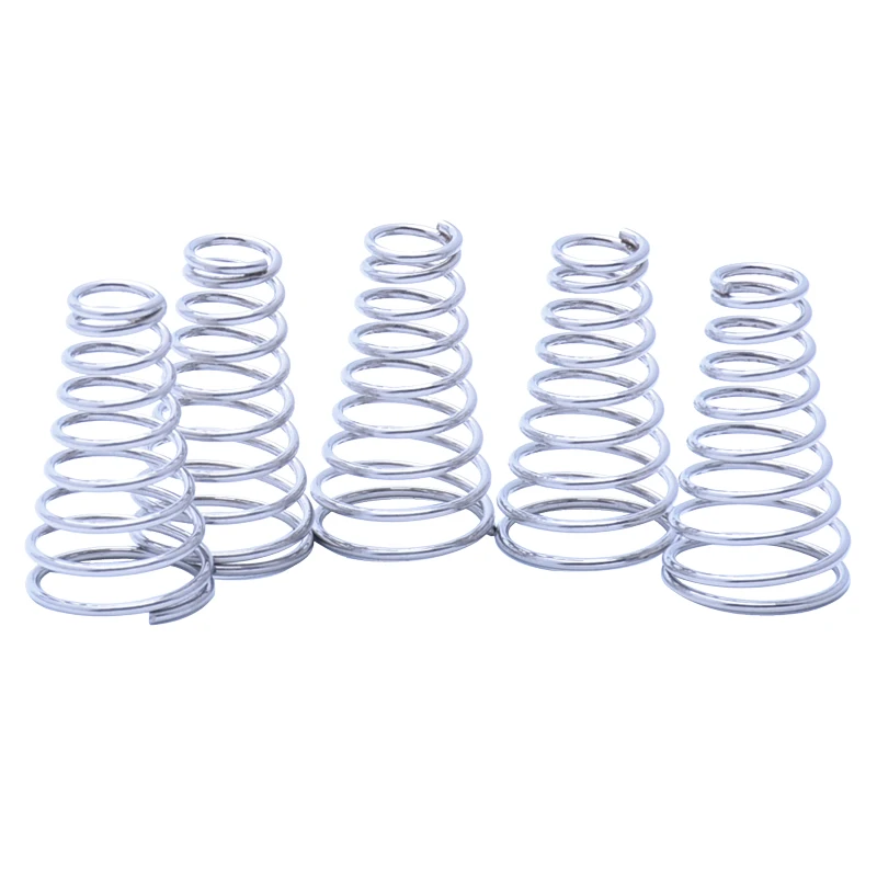 

304 Stainless Steel Taper Pressure Spring Wire Diameter 0.4-0.8mm Tower Springs Conical Cone Compression Spring