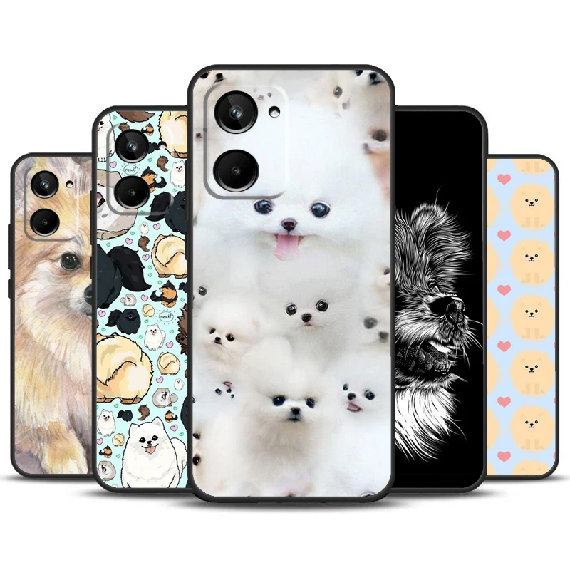 Pomeranian Watercolor Dog For Realme GT Neo 5 GT3 GT5 9 10 11 12 Pro Plus C25s C21Y C30 C31 C33 C35 C51 C53 C55 Case