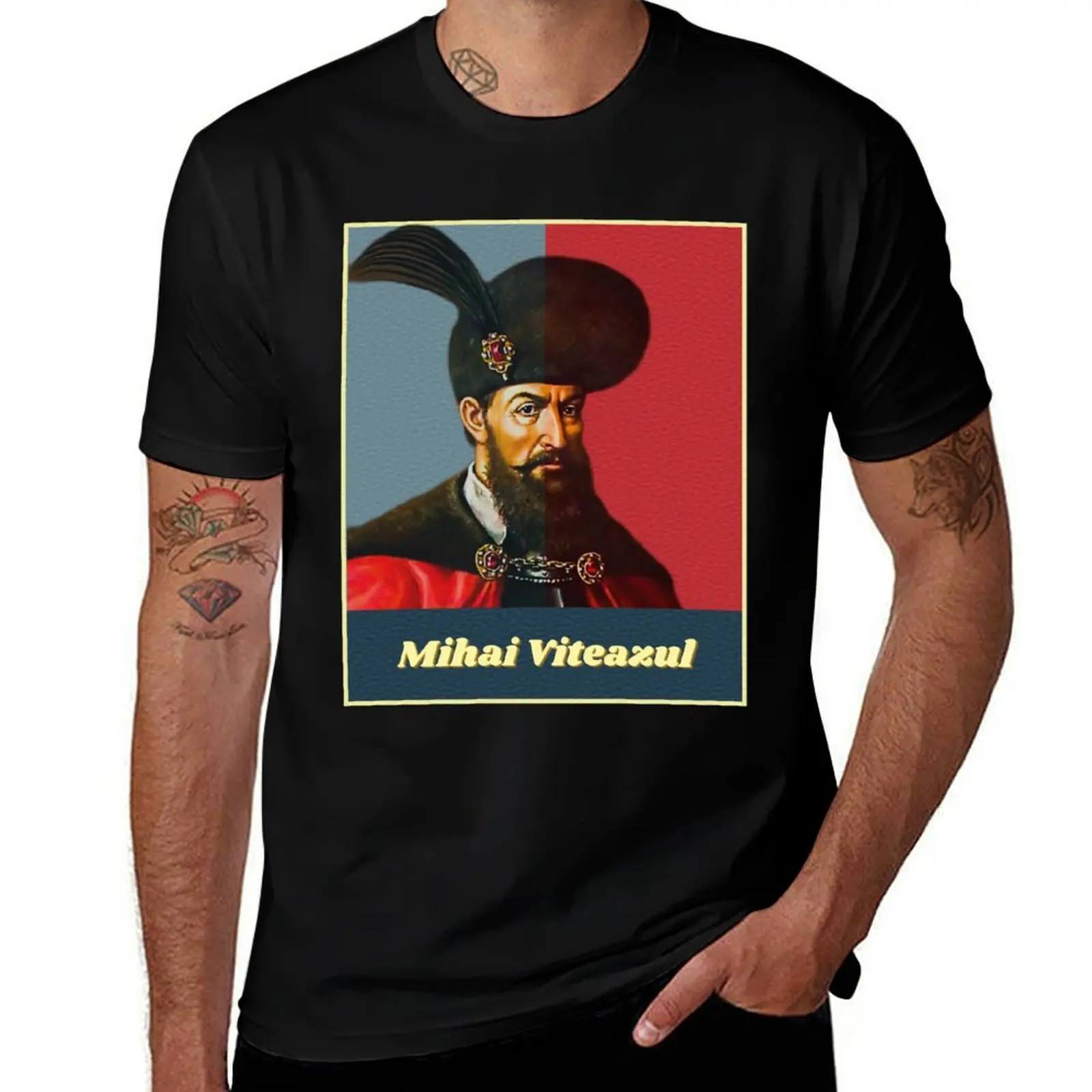 

Mihai Viteazul, Prince of Wallachia, Moldavia and Transylvania T-Shirt customs summer 2025 anime t shirts mens plain t shirts