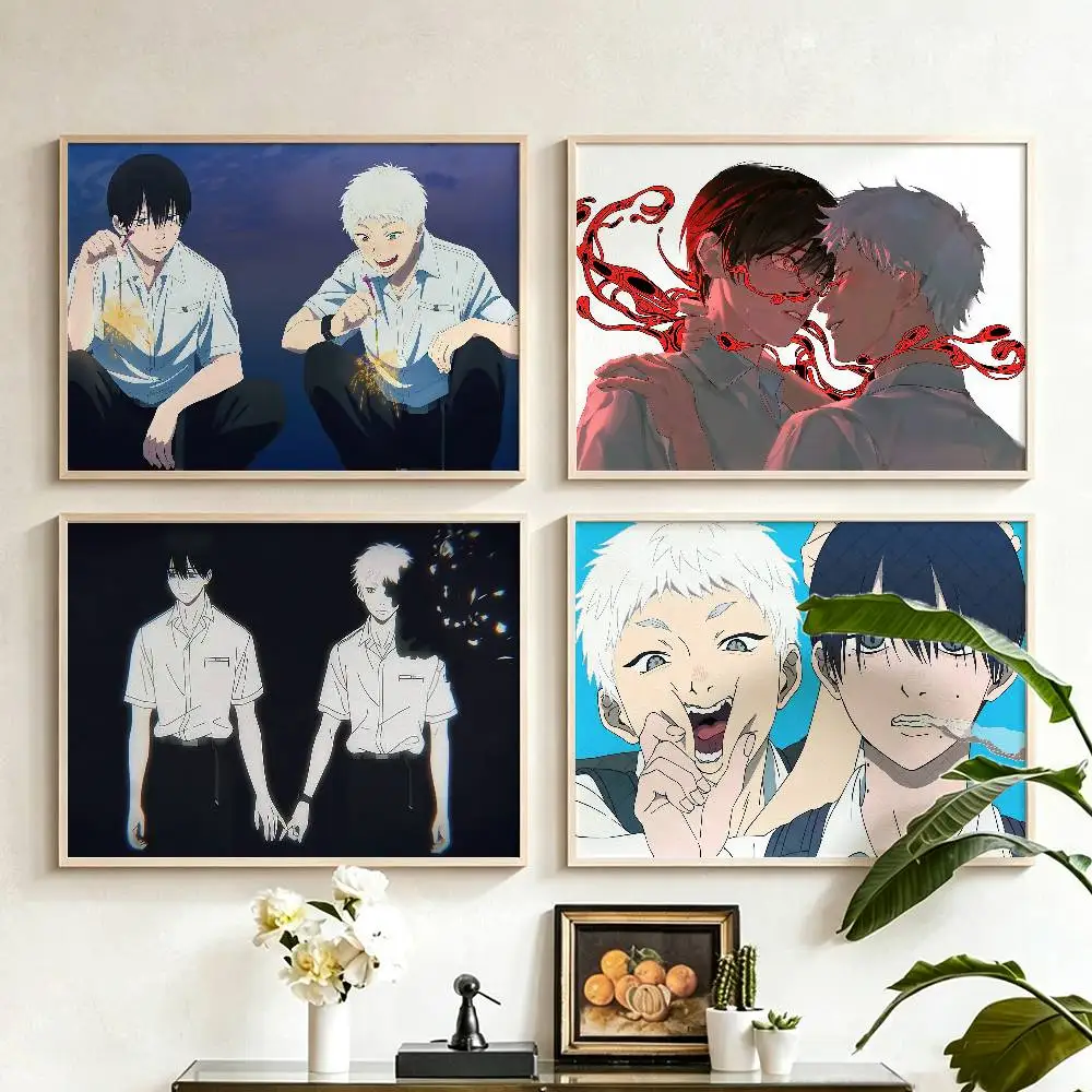 Anime H-Hikaru I-Indo Y-Yoshiki Poster HD Self Adhesive Waterproof Wall Art Ideal for Home Office Dorm Gift Customizable
