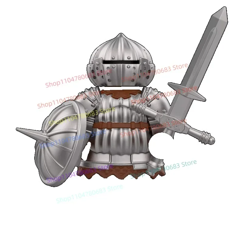 

MOC Building Blocks Mini Figure Black Warrior Assembly Model Display Collectible Cartoon Anime Decor Toy Gift