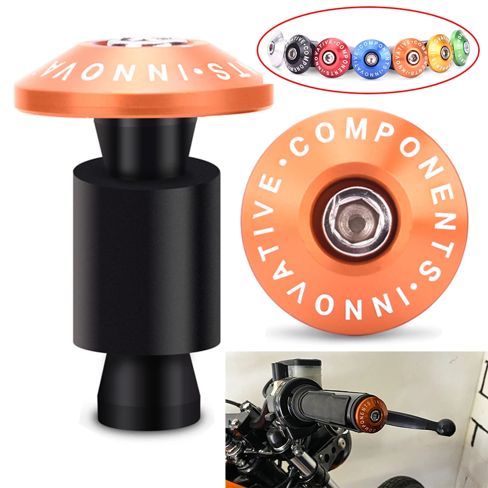 Empuñaduras de manillar de motocicleta, tapa de mango final, accesorios para YAMAHA tmax 500 530 xp500 xp530 xj600 keeway tx125