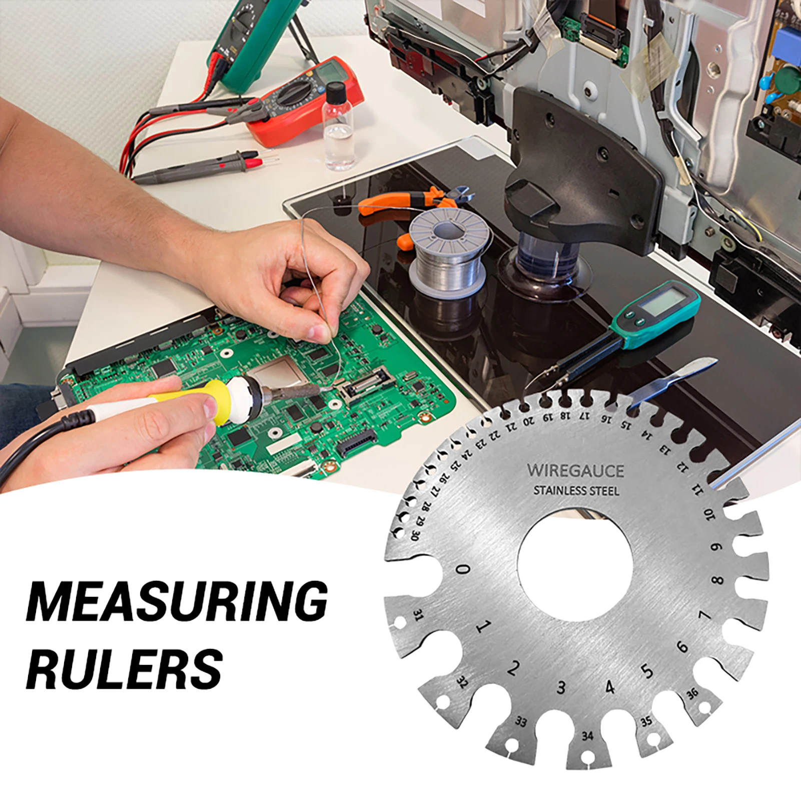 Wire Gauge Measuring Tool Inspection Gauge Metal Weld Measuring Tools for Craftsmen Measuring Uses